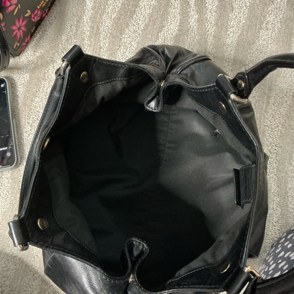 Authentic GUCCI GG Sukey Shoulder HandBag Guccissima Leather Black -PreOwned - Picture 8 of 16